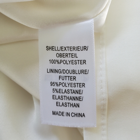 White One-Shoulder Cocktail Dress - Picture 7 of 8